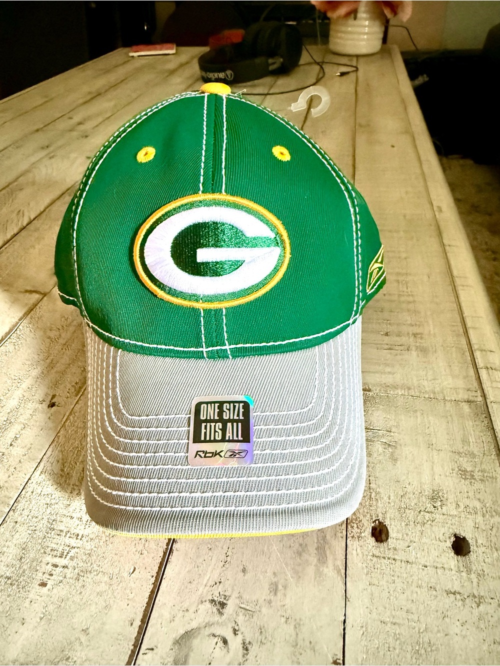 Reebok Kids Green & Gray Logo Baseball Cap